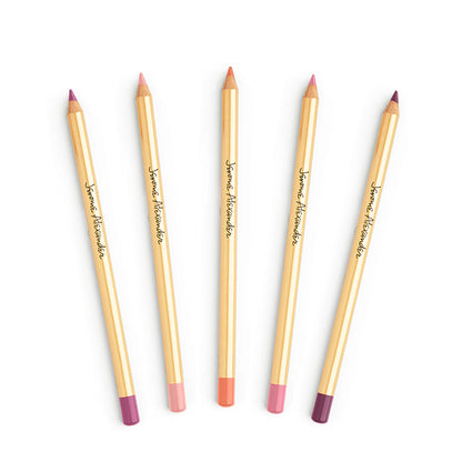 JA Basics Lip Liner Pencil 5-Piece Set